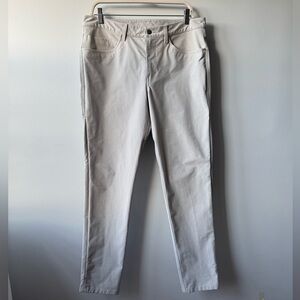 Lululemon ABC Pant Slim Fit Mens silver top pants Stretch M5ABNS Size 34